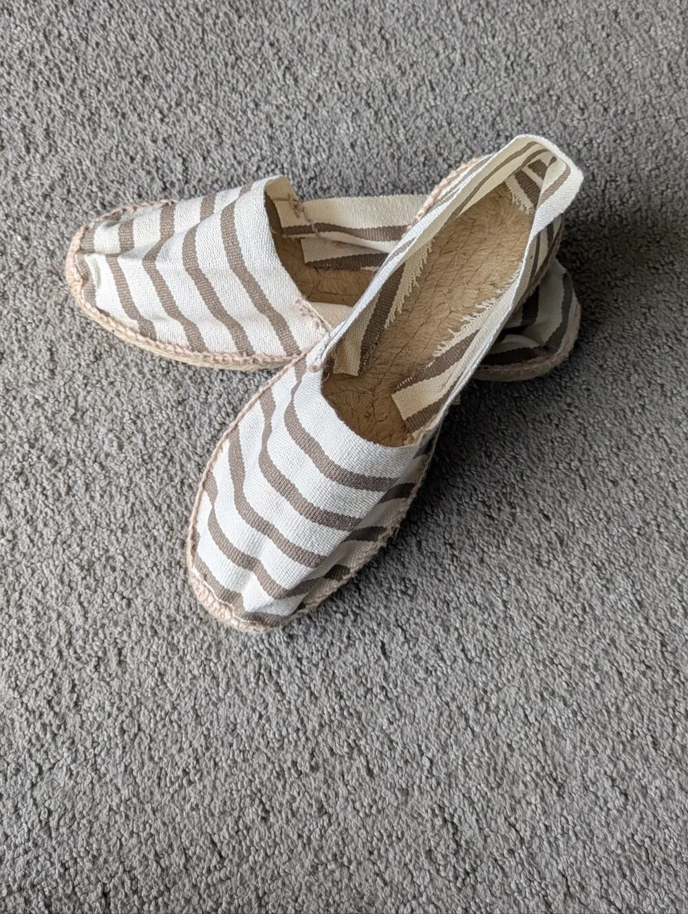 NWOT Handmade Canvas Espadrille Flats